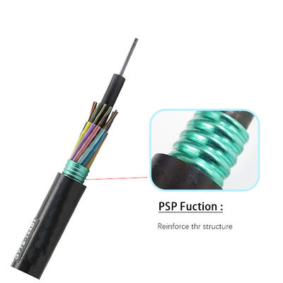 GYTS avec bande bloquant l'eau 36 72 96 câble à fibre optique blindé pour connecter les équipements de communication