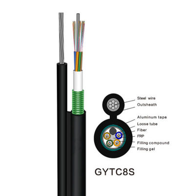 Le réseau blindé de soutien d'individu de 36 noyaux câblent le câble optique de GYTC8Sfiber pour le câble extérieur