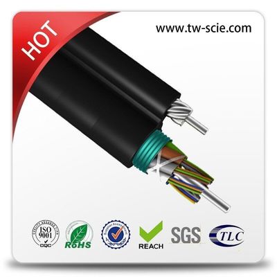 OEM 8 12 24 câbles optiques aériens autosuffisants de fibre du schéma 8 du noyau FIG8 (GYTC8S)