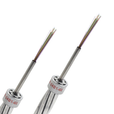 24 de noyau du tube OPGW de fibre de câble optique de revêtement circularités en aluminium ≤1.0% non pour le remplacement du fil de masse aérien