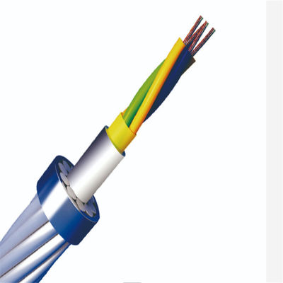Le fil de masse aérien OPGW câblent le câble de fibre optique plaqué en aluminium du fil d'acier OPGW