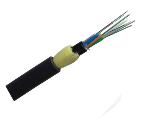 12 l'eau de fil d'Aramid de câble optique de fibre du noyau ADSS bloquant le porteur central de Frp de bande