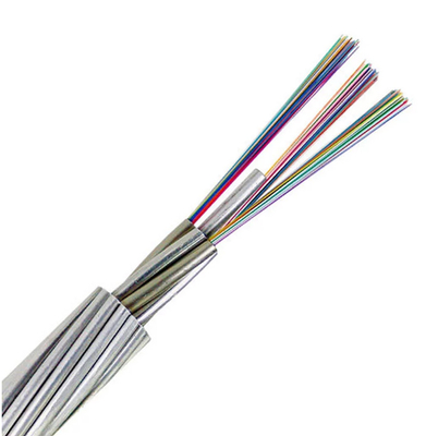 24/48 fil d'Opgw Aeirlal de puissance du mode unitaire G652d de câble optique de fibre du noyau OPGW