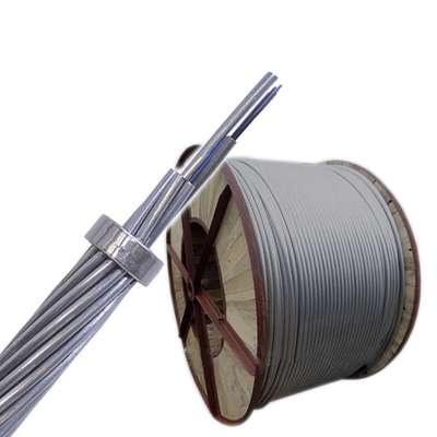 Couche aérienne composée de fibre optique échouée de fil de masse d'OPGW double