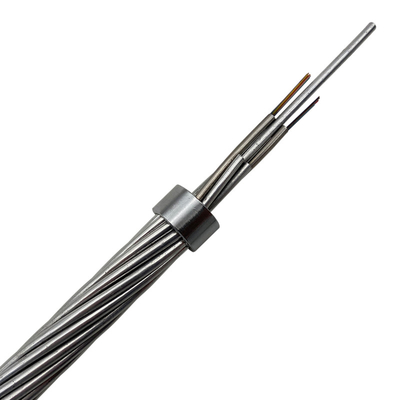 36 câble autosuffisant de fibre optique de communication du câble OPGW de noyau pour le remplacement du fil de masse d'aerail